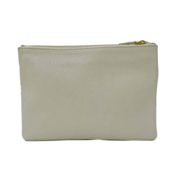 Celine Trio Large Leather Shoulder Bag for Women, White and Cream, Perfect Ou... - Picture 2 of 16